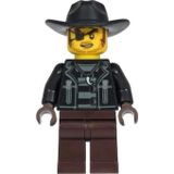Lego CTY1651 Minifigures Sanitary Engineer Male Dark Turquoise Top Dark Orange Overalls and Legs Reddish Brown Flat Cap Mini Figür