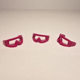 LEGO Custom Aksesuar Minifigür Minifigure Headgear Vizör Kar Gözlüğü Mercan Maske 1 adet