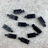 LEGO Custom Aksesuar Plate Modified 1 x 2 Clip Siyah Tuğla