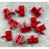 LEGO Custom Aksesuar Plate Modified 1 X 2 Yatay Bar Kırmızı Düz Tuğla