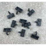 LEGO Custom Aksesuar Plate Modified 1 X 2 Yatay Bar Koyu Gri Düz Tuğla