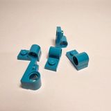 LEGO Custom MOC Technic Plate Modified 1 x 2 Pin Delikli Turkuaz Tuğla