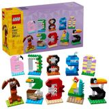 Lego Doğum Günü Rakamları 40807 - 6 Yaş Ve Üzeri Çocuklar İçin Hayvanlı Masa Ve Pasta Süsü İçeren Eğitici Oyuncak Yapım Seti (281 Par�
