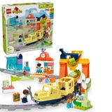 LEGO DUPLO Town Büyük İnteraktif Mahalle Treni 10428 | 3 Yaş ve Üzeri Çocuklara Özel Işıklı ve Raylı Yaratıcı ve Eğitici Oyuncak Yapım Seti, Hediye Fikri (103 Parça)