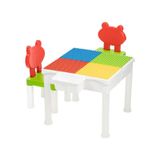 Lego Duplo Uyumlu İki Sandalyeli 87 Parça Bloklu Mega Aktivite Masası