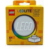 LEGO Gece ve Masa Lambası 1x1 Plaka Silikon Malzeme 6 Yaş ve Üstü İçin Eğlenceli Hediye - Beyaz