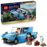LEGO Harry Potter Uçan Ford Anglia 76424 | 7 Yaş ve Üzeri Çocuklar için Ron Weasley ve Hedwig Minifigürleri İçeren Oyuncak Yapım Seti, Hediye Fikri (165 Parça)