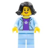 Lego HOL261 Woman Black Hair Mini Figür