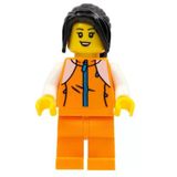 Lego HOL266 Woman Orange Tracksuit Minifigür