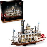 LEGO ® Ideas Buharlı Nehir Gemisi 21356 - Yetişkinler için Koleksiyonluk Dekoratif Tekne Yapım Seti (4090 Parça)