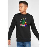 Lego Man Christmas Siyah Çocuk 2İp Sweatshirt