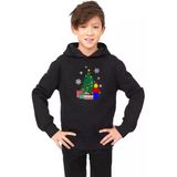 Lego Man Christmas Siyah Çocuk 3İp Kapşonlu