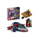 LEGO ® ǀ Marvel Kaptan Amerika, Thanos'a Karşı 76319 – 4 Yaş ve Üzeri Çocuklar için Oyuncak Seti(107p)