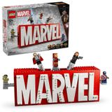 LEGO Marvel: MARVEL Logosu ve Minifigürleri 76313 | 12 Yaş ve Üzeri Çocuklar için Avengers Karakterleri İçeren Yaratıcı Oyuncak Yapım Seti, Doğum Günü Hediyesi (931 Parça)