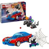 LEGO ® ǀ Marvel Örümcek Adam Yarış Arabası ve Venom Green Goblin 76279 – 7+ için Spidey Minifigürü İçeren Oyuncak Yapım Seti (227P)