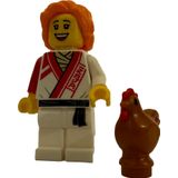 LEGO Minifigür Ninja Kız & Kahverengi Tavuk +6 Yaş (1 Parça)