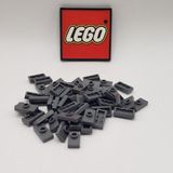 LEGO Moc Aksesuar Plate Modified 1 X 2 Jumper Koyu Gri Düz Fayans Tuğla