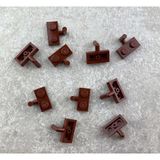 LEGO Moc Aksesuar Plate Modified 1 X 2 Yatay Bar Kahverengi Düz Tuğla