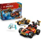 LEGO® NINJAGO® Kai ve Cole’un Birleşen Araçları 71864 - 7 Yaş ve Üzeri için 3 Minifigür İçeren Oyuncak Yapım Seti (394 Parça)