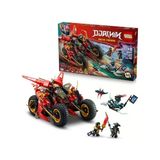 Lego Nınjago Ninja Savaş Aracı 71844-8 Yaş Ve Üzeri Çocuklar İçin 2 Ninja Motosikleti, 1 Jet Ve 6 Minifigür İçeren 3’Ü 1 Arada Oyuncak Y