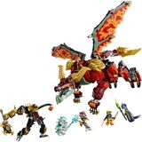 LEGO® NINJAGO® Wyldfyre'ın Dönüşen Ejderha Robotu 71868 - 9 Yaş Üzeri Çocuklar için Ejderha Figürü Oyuncak Yapım Seti (821 Parça)