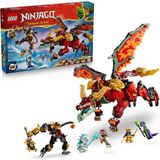 LEGO Ninjago Wyldfyre'ın Dönüşen Ejderha Robotu 821 Parça 9+ Yaş Aksiyon Figürü Yapı Oyuncağı 71868 - Standart