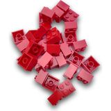 LEGO Orijinal Parçalar - Brick 2 x 2 Kırmızı (25 Adet)