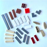 Lego Orijinal Parçalar Karma Beyaz Gri Tan Kahverengi Tile