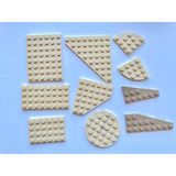 LEGO Orijinal Parçalar - Karma - Plate Tan 6 x 8 4 x 8 4 x 6 (10 Parça)