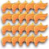 LEGO Orijinal Parçalar - Trans Saydam - Neon Alev Turuncu (20 Adet)