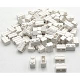 LEGO Orjinal Aksesuar Custom Moc Brick Modified 1 x 2 Masonry Özel Tuğla Görünümlü Beyaz 6 Adet