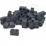 LEGO Orjinal Aksesuar Custom Moc Creator Brick 1 X 2 Koyu Gri Tuğla