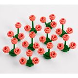 LEGO Orjinal Bitki Ağaç Parçaları: Çiçek: Flowers: 40 Parça Çiçek ve Bitki - 10 Adet Yeşil Bitki ve 30 Adet Mercan Renk Çiçekten Oluşur.