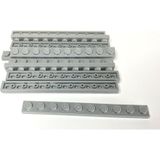 LEGO Orjinal Moc Custom Aksesuar Creator Plate 1 X 10 Düz Uzun Tuğla Açık Gri
