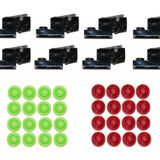 LEGO Parçalar ve Parçalar: Siyah Saplama Shooter Blaster Plaka Cephane x8