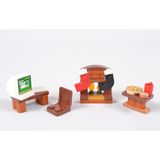 LEGO Spider-Man 2024 Mikro Yapılar - (Day 16) + (Day 17) + (Day 18) spider-Man's (Peter Parker’s) Desk Fireplace Table