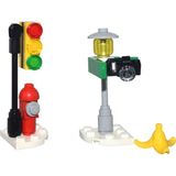 LEGO Spider-Man 2024 Mikro Yapılar - (Day 4) + (Day 7) - Street Light Camera Banana Traffic Light Fire Hydrant