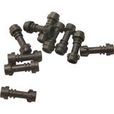 LEGO Star Wars Aksesuar Custom Minifigür Lightsaber Parlak Gri Işın Kılıcı Kabzası 2 Adet