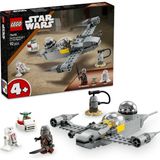 LEGO ® Star Wars: The Mandalorian Mando ve Grogu’nun N-1 Starfighter’ı 75410 - 4+ için Minifigür İçeren Oyuncak Yapım Seti (92P)