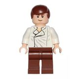 Lego SW0278 Star Wars Han Solo White Shirt With Wrinkles on Front Minifigür