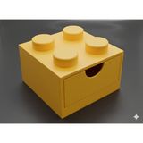 LEGO Tasarımlı Mini Çekmece 2x2 Masaüstü Düzenleyici Dekoratif Saklama Kutusu