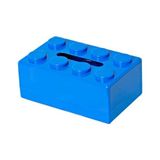 Lego Tipi Yapı Taşı Mendil Kutusu 20x13x8 cm (Mavi)