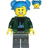 Lego TWN475 Creator Poppy Starr Dark Green Hoodie Dark Bluish Gray Legs