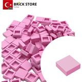 LEGO Yedek Parçalar, 100 Adet 1x1 Tile Düz Fayans Parçası, Açık Pembe, 3070