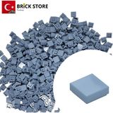 LEGO Yedek Parçalar, 100 Adet 1x1 Tile Düz Fayans Parçası, Kum Mavisi Rengi, Sand Blue 3070