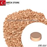 LEGO Yedek Parçalar: 100 Adet 1x1 Tile Round Yuvarlak Fayans Parçası, Light Nougat