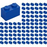 LEGO Yedek Parçalar: Brick: Duvar Parçası: 100 Adet 1x2 Mavi 3004 - Parts: Brick: 100 Piece 1x2 Blue 3004