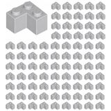 LEGO Yedek Parçalar: Brick: Duvar Parçası: 100 Adet 2x2 Köşe Açık Gri 2357 - Parts: Brick: 100 Piece 2x2 Corner Light Bluish Gray 2357