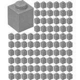 LEGO Yedek Parçalar: Duvar Parçası: 100 Adet 1x1 Açık Gri 3005 - Parts: Brick: 100 Piece 1x1 Light Bluish Gray 3005