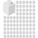 LEGO Yedek Parçalar: Duvar Parçası: 100 Adet 1x1 Beyaz 3005 - Parts: Brick: 100 Piece 1x1 White 3005